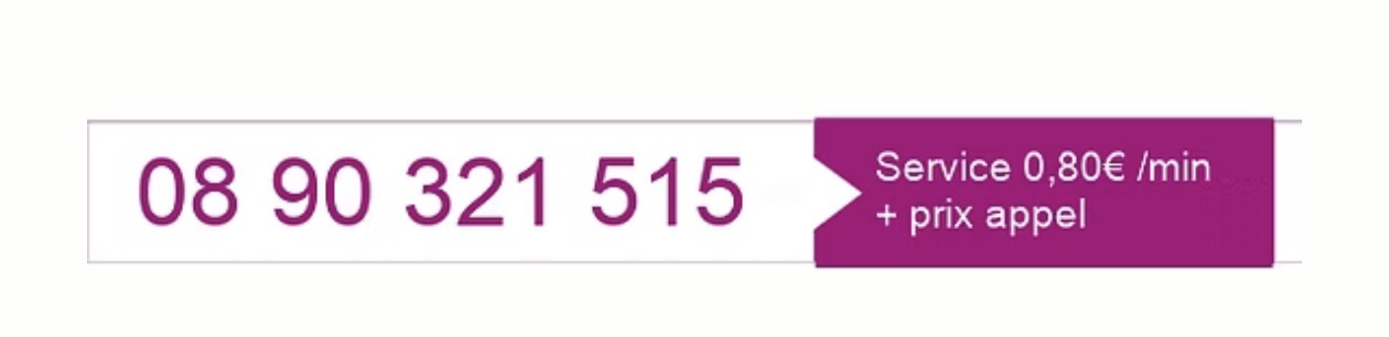 08 90 321 515 — Service 0,80 €/min + prix appel